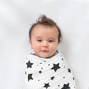 NüRoo&reg; Goodnight Stars 3-in-1 Swaddler in White/Navy. View a larger version of this product image.