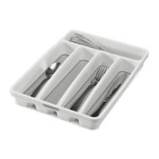 madesmart&reg; Classic Mini Flatware Organizer in White/Grey