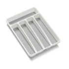 Alternate image 1 for madesmart&reg; Classic Mini Flatware Organizer  in White/Grey