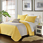 Alternate image 0 for Chic Home Jaxton 4-Piece Queen Quilt Set in Yellow