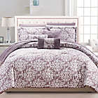 Alternate image 1 for Chic Home Isobelle 10-Piece Queen Comforter Set in Plum