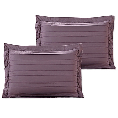 Chic Home Isobelle 10-Piece Queen Comforter Set in Plum. View a larger version of this product image.