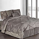 Alternate image 0 for Pintuck Plush 6-Piece Twin Comforter Set in Silver