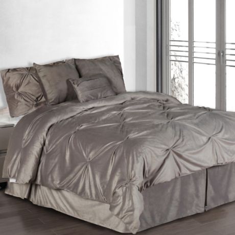 Pintuck Plush Comforter Set Bed Bath Beyond