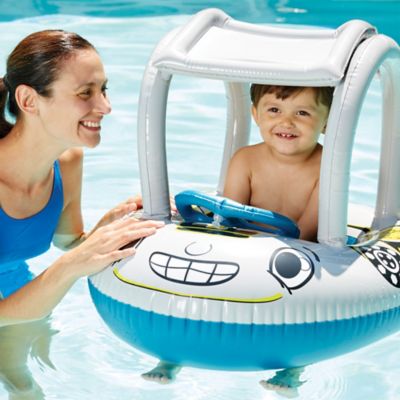 AquaLeisure SwimSchool Sunshade Buggy Babyboat In Blue | Bed Bath & Beyond