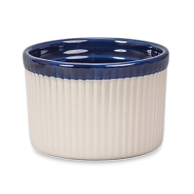 Quatro 11 oz. Soufflé in Blue/Cream. View a larger version of this product image.