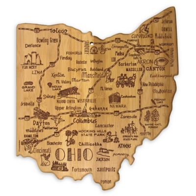 Totally Bamboo&reg; Ohio Destination Cutting/Serving Board
