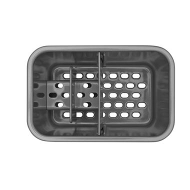 OXO Good Grips&reg; Sink Caddy in Stainless Steel/Black. View a larger version of this product image.