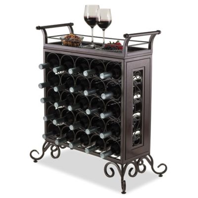 Winsome Trading Silvano 25 Bottle Wine Rack In Bronze Bed Bath