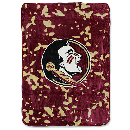 Alternate image 1 for Florida State University Oversized Soft Raschel Throw Blanket