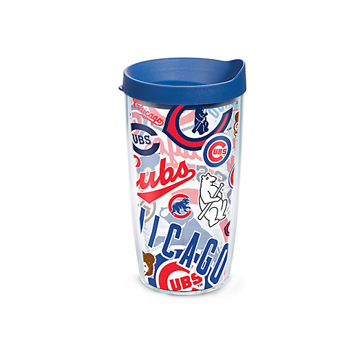 Alternate image 1 for Tervis® MLB Chicago Cubs 16 oz. All Over Wrap Tumbler with Lid