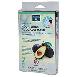 Earth Therapeutics® K-Beauty Facial Care 5-Pack Nourishing Avocado Mask