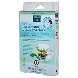Earth Therapeutics® K-Beauty Facial Care 5-Pack Refreshing Green Tea Mask