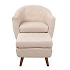 Alternate image 1 for LumiSource Rockwell Chair with Ottoman in Beige