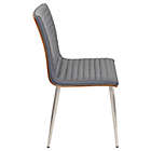 Alternate image 2 for LumiSource&reg; Mason Chrome Swivel Chair in Grey (Set of 2)