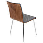 Alternate image 3 for LumiSource&reg; Mason Chrome Swivel Chair in Grey (Set of 2)