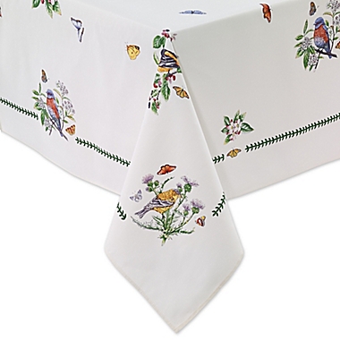 Portmeirion&reg; Botanical Birds 60-Inch x 104-Inch Oblong Tablecloth in Ivory. View a larger version of this product image.