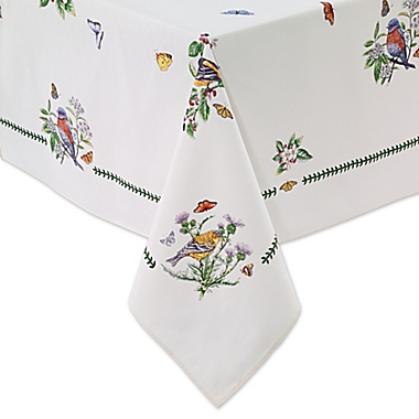 Portmeirion&reg; Botanical Birds Tablecloth in Ivory. View a larger version of this product image.