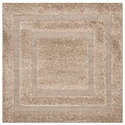 Safavieh Shadow Box 6-Foot 5-Inch Square Area Rug in Beige