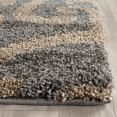 Safavieh Stanton 8&#39; x 10&#39; Shag Area Rug in Grey/Beige. View a larger version of this product image.