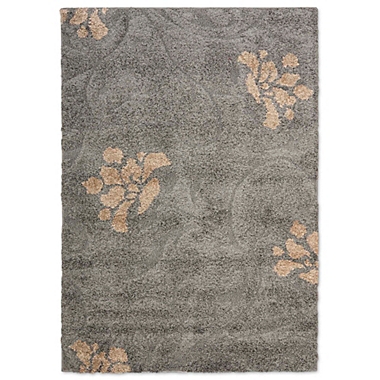 Safavieh Florida Shag Collection Smoke & Beige 8&#39; x 10&#39; Rectangle Rug. View a larger version of this product image.