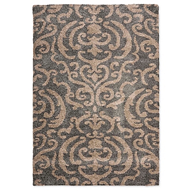 Safavieh Stanton 4&#39; x 6&#39; Shag Area Rug in Grey/Beige. View a larger version of this product image.