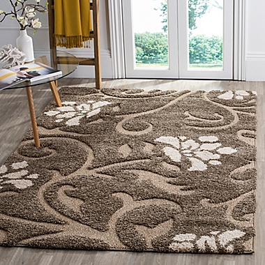 Safavieh Florida Shag Collection Beige & Cream Galla 8-Foot x 10-Foot Rectangle Rug. View a larger version of this product image.