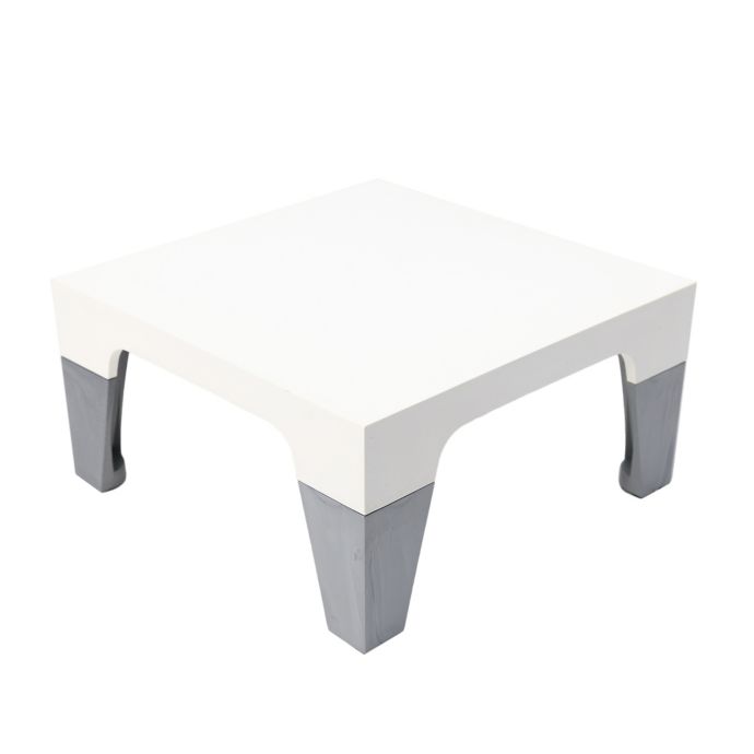 Sterling Risers 5 Piece Modern Design Riser Stand And Legs Set In White Silver Bed Bath Beyond