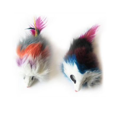 furry mouse cat toy