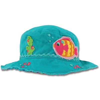 bucket hat with fish on it