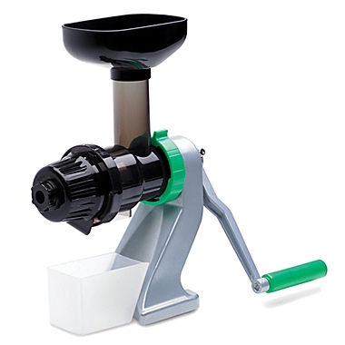 Tribest&reg; Z-Star Manual Cold Press Juicer in Grey/Black/Green. View a larger version of this product image.