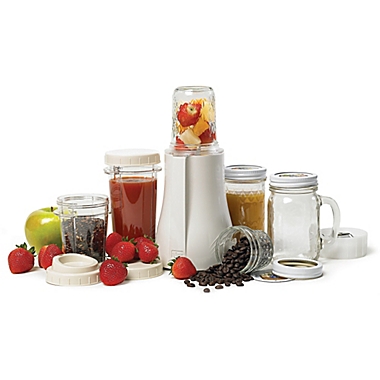 Tribest&reg; PB-350 Mason Jar Personal Blender in White. View a larger version of this product image.