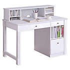 Alternate image 0 for Forest Gate Sophia Modern Home Office Computer Desk with Hutch in White