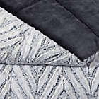 Alternate image 2 for Christian Siriano NY&reg; Chevron Faux Fur Throw Blanket in Grey