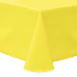 Ultimate Textile Twill 90-Inch x 132-Inch Oblong Tablecloth in Lemon