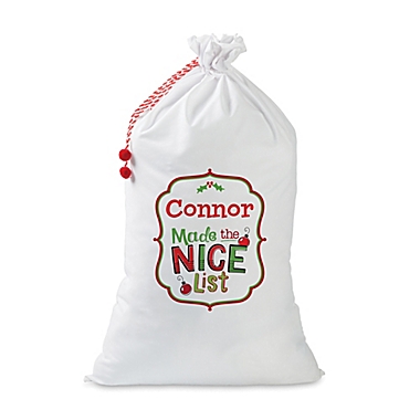 &quot;Nice List&quot; Santa Sack in Red. View a larger version of this product image.