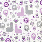 Alternate image 3 for Trend Lab&reg; Llama Friends Deluxe Flannel Swaddle Blanket