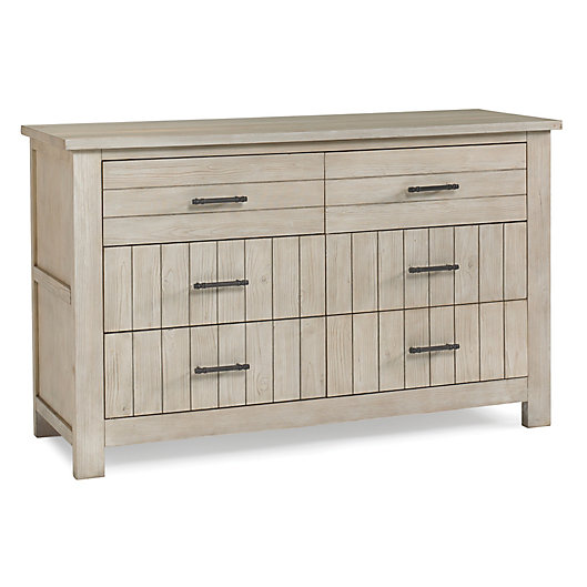 Bel Amore Channing 6 Drawer Double, Hand Carved Dresser White