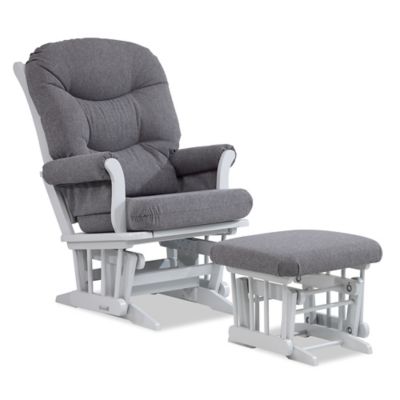 dutailier victoria reclining glider and ottoman