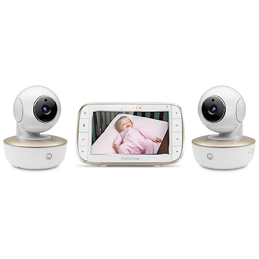 Alternate image 1 for Motorola® MBP855CONNECT-2 5-Inch HD Video Baby Monitor with WiFi and Two Cameras
