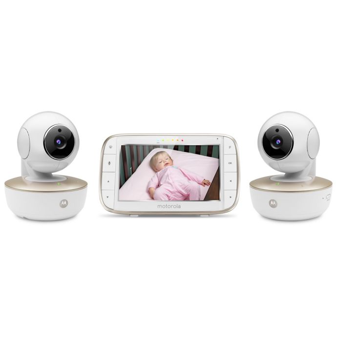 Motorola Mbp855connect 2 5 Inch Hd Video Baby Monitor With Wifi And Two Cameras Buybuy Baby