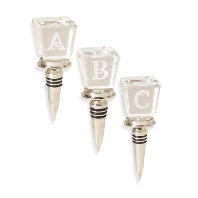 Monogram Wine Stoppers Bed Bath Beyond
