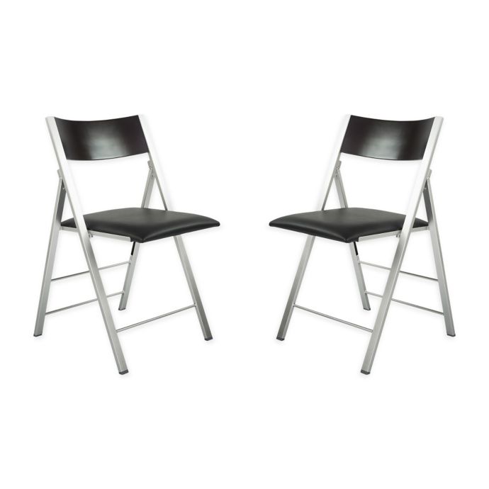 Modern Folding Chairs in Black | Bed Bath & Beyond