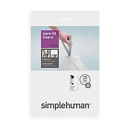 simplehuman® Code D 20-Pack 20-Liter Custom Fit Liners