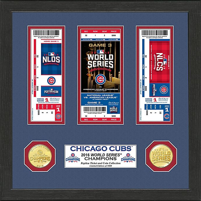 MLB Chicago Cubs 2016 World Series Ticket Collection | Bed Bath & Beyond