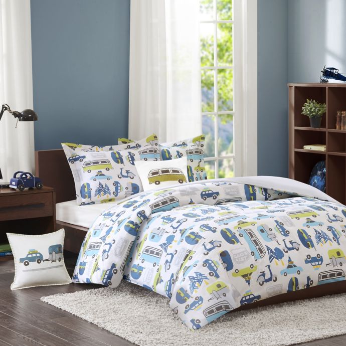 Ink Ivy Kids Road Trip Comforter Set In Blue Bed Bath Beyond