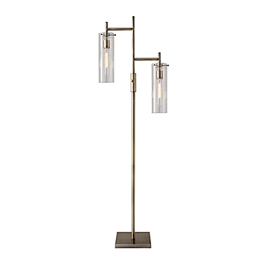 Adesso&reg; Dalton Floor Lamp in Antique Brass. View a larger version of this product image.