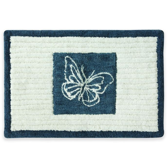 Bacova Indigo Wildflower Bath Rug Bed Bath and Beyond Canada