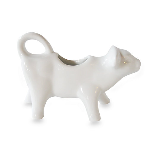 Alternate image 1 for Everyday White by Fitz and Floyd® White Cow Creamer