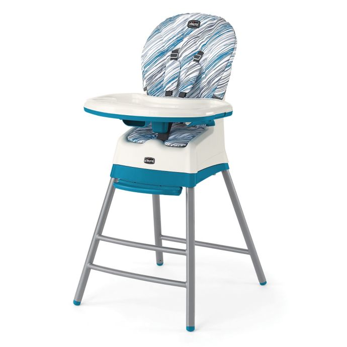 Chicco Stack 3 In 1 High Chair In Blue White Buybuy Baby